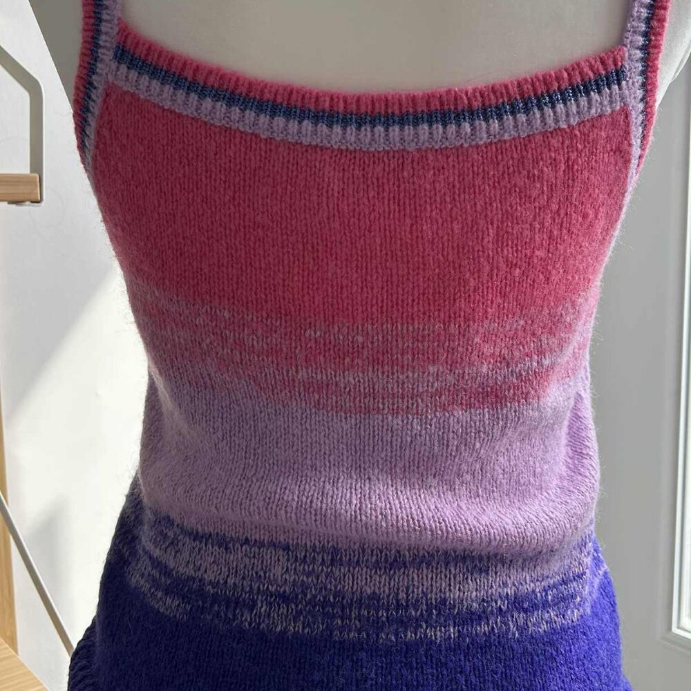 Lilly Pulitzer Ombré Knit Twin Set Cardigan and Shell in Pink & Violet – US S - Picture 11 of 13